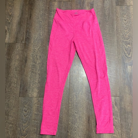 Ivory Ella hot pink high waisted leggings retro color elephants. Size M - Picture 1 of 7